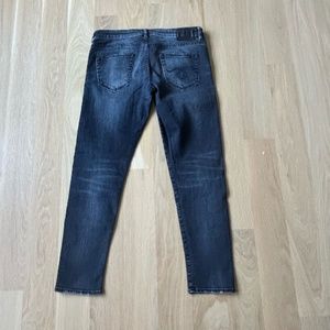 R13 designer black skinny jeans